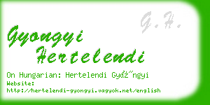 gyongyi hertelendi business card